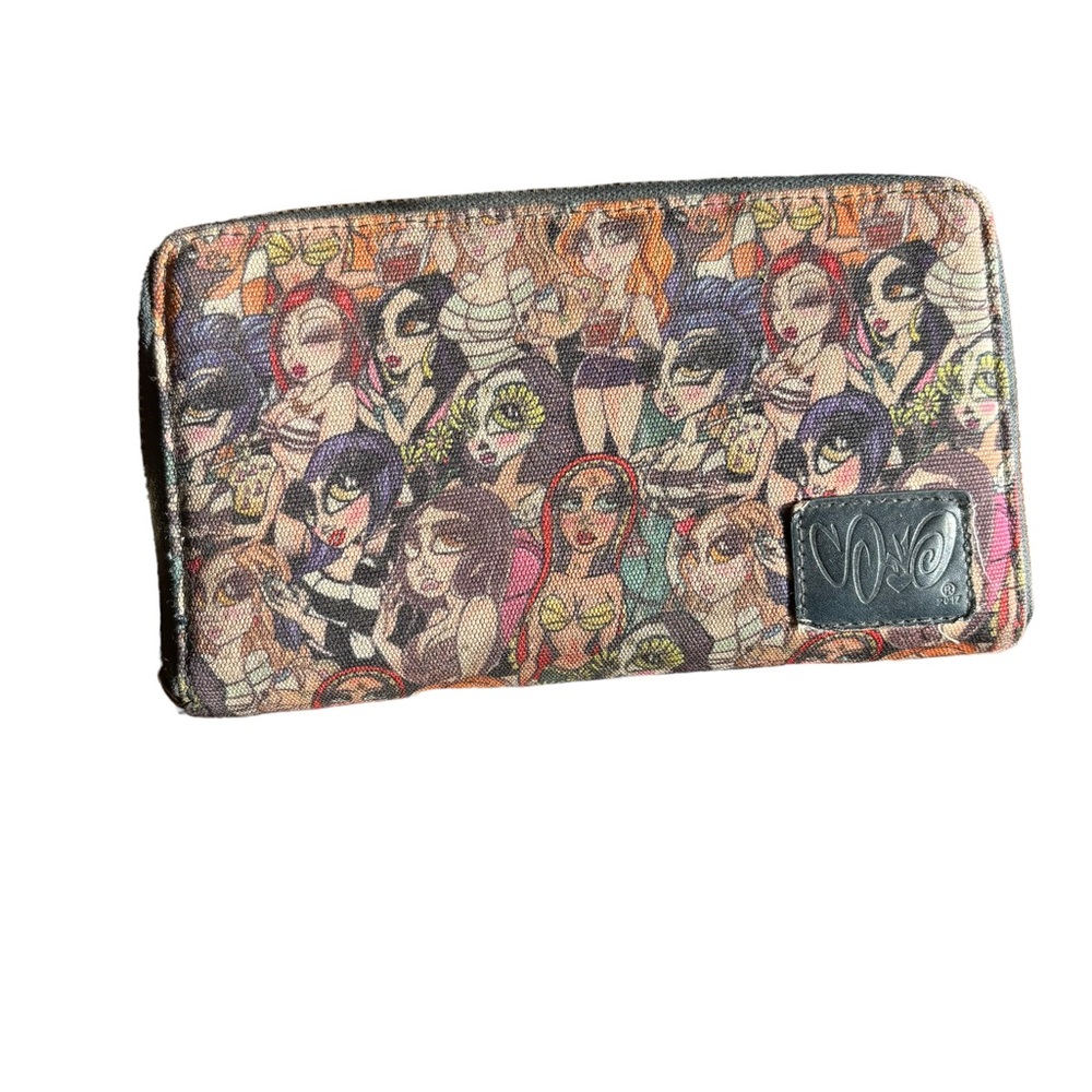Sandoner Sand Dolls Collage Long Zip Wallet OS
